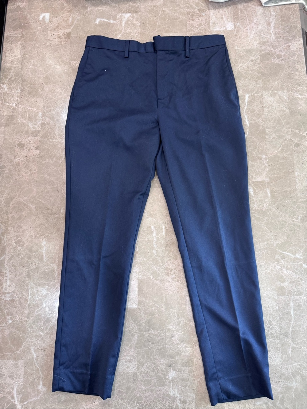 Banana Republic Men's Tailored Fit Dress Pants - Navy Blue - 33x32